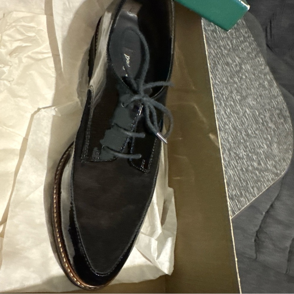 Paul Green Black Leather Loafers